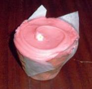 Baked Wired cherry cupcake