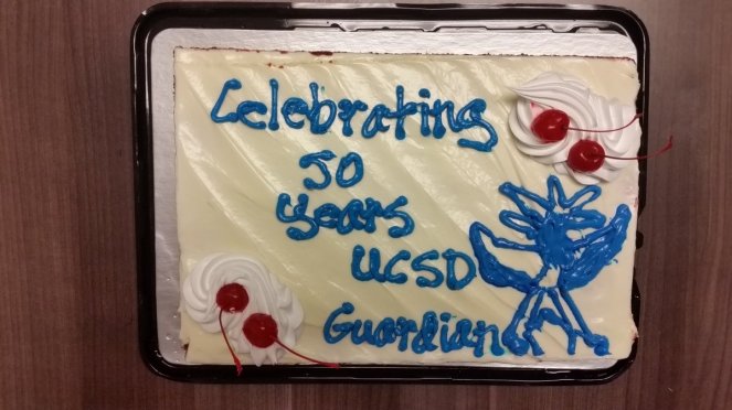 Guardian 50th anniversary cake June 2017